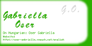 gabriella oser business card